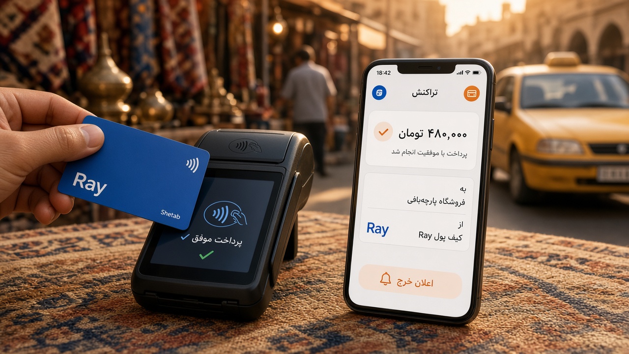 Taxi and POS spend with a Shetab card